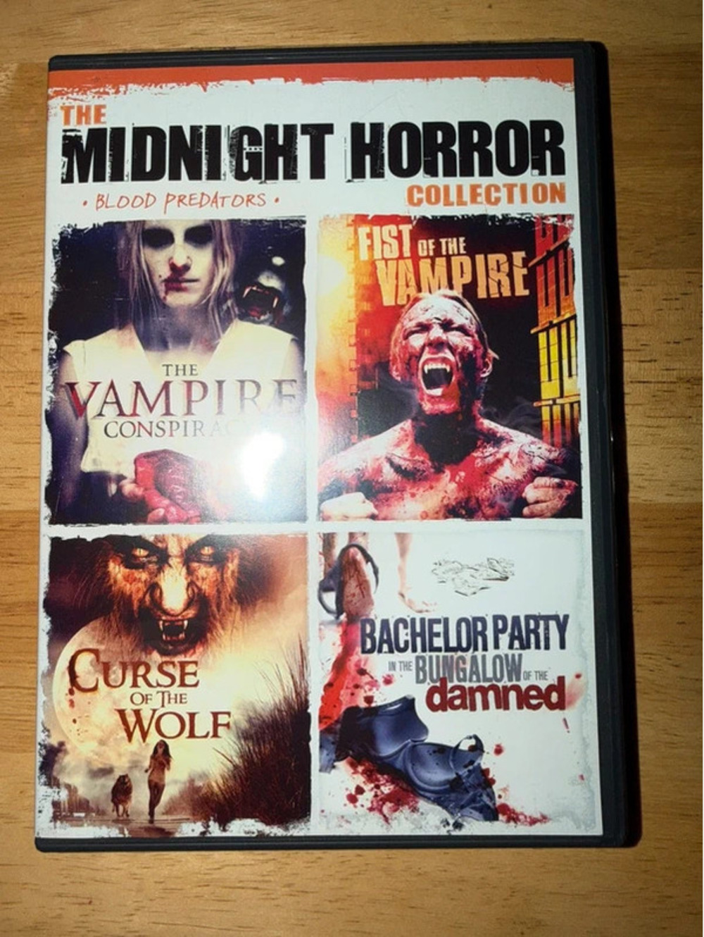 midnight horror collection blood predators dvd 4 movies vampire werewolf horror